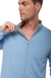 Cashmere & Yak yak vicuna yak for men vincent silver azur blue chine s